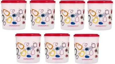 VARMORA Plastic Utility Container  - 3000 ml(Pack of 7, Red)
