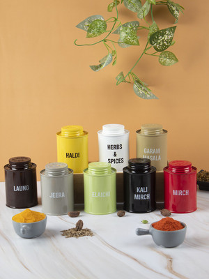 MARKET 99 Steel Utility Container  - 250 ml(Pack of 8, Multicolor)