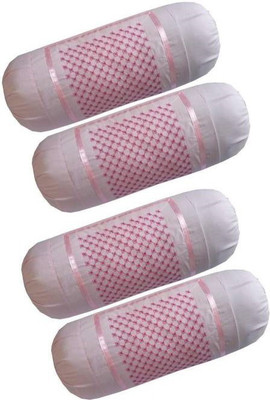 Samsat Polycotton Bolsters Cover(75 cm*40 cm, Pack of 4, Pink)