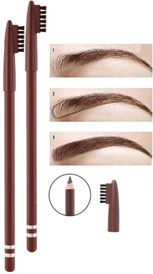 tanvi27 Matte Eye brow Pencil Waterproof Long lasting with brush(brown)