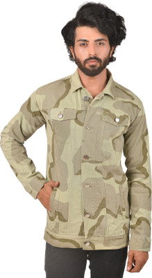 KLIZEN Full Sleeve Printed Men Denim Jacket