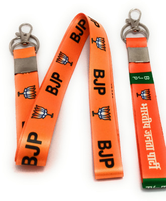 Key Era Bjp Bhartiya Janata party Lanyard I'd And Mini Keychain Key Chain