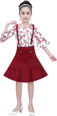 Vysoky Girls Party(Festive) Top Skirt(Maroon)