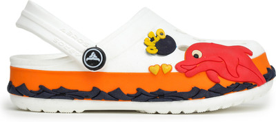 Abros Boys Sling Back Clogs(White , 3 - 3.5 year)