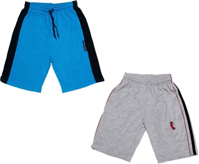 IndiWeaves Short For Boys & Girls Casual Solid Pure Cotton(Multicolor, Pack of 2)