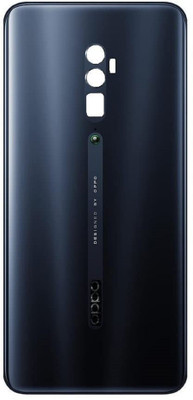 AceKing Back Door Glass Panel Compatible for Oppo Reno 10x Zoom Back Panel(Black)