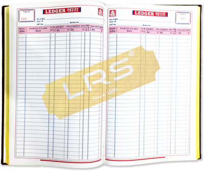 LRS Ledger Super Heavy Quality 35*21 cm - Register Size (250 Pages) Canvas Cloth Bound 1-Part Big - Super Smooth Paper(250 Sets)