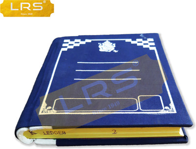 LRS Ledger Super Heavy Quality Canvas Bound - 110 GSM Thick High Bright Ultra Smooth Paper - Small Notebook Size (250 Pages) 110 GSM Thick 1-Part Ledger(250 Sets)