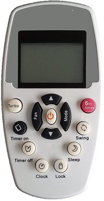 BhalTech 110 AC Compatible for  Whirlpool AC Remote Controller(White)
