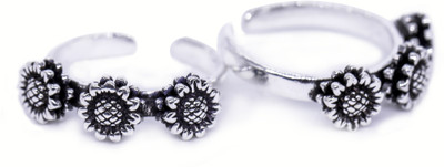 jsaj 2231 BAND TOERING Silver Silver Plated Toe Ring