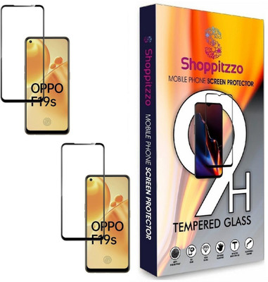 Shoppitzzo Edge To Edge Tempered Glass for Oppo F19s/F19 Pro/F19 Pro +/NeoShield Tempered Glass/Full Screen Coverage-Edge to Edge/9H(Pack of 2)