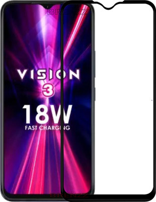 BRENZZ Edge To Edge Tempered Glass for Itel Vision 3(Pack of 1)