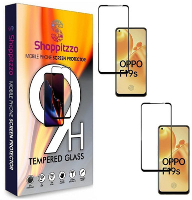 Shoppitzzo Edge To Edge Tempered Glass for Oppo F19s/F19 Pro/F19 Pro +/NeoShield Tempered Glass/Full Screen Coverage-Edge to Edge/9H(Pack of 2)