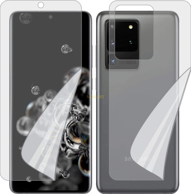 MOBART Front and Back Screen Guard for SAMSUNG GALAXY S20 ULTRA (Edge To Edge TPU Full Coverage)(Pack of 2)