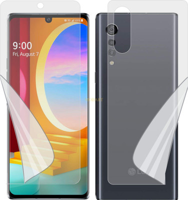 MOBART Front and Back Screen Guard for LG VELVET 4G (Edge To Edge TPU Full Coverage)(Pack of 2)