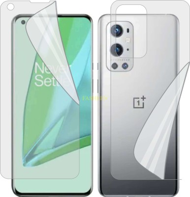 Fasheen Front and Back Screen Guard for ONEPLUS 9 PRO (Edge To Edge TPU Full Coverage)(Pack of 2)