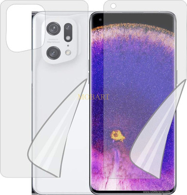 MOBART Front and Back Screen Guard for OPPO FIND X5 PRO 5G PFEM10 (Edge To Edge TPU Full Coverage)(Pack of 2)