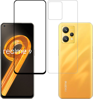 Vatsin Front and Back Tempered Glass for Realme 9(Pack of 2)