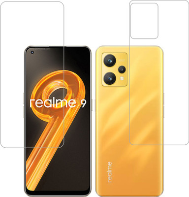 Vatsin Front and Back Tempered Glass for Realme 9(Pack of 2)