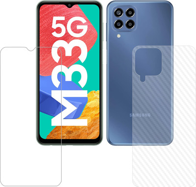 Vatsin Front and Back Tempered Glass for Samsung Galaxy M33 5G(Pack of 2)
