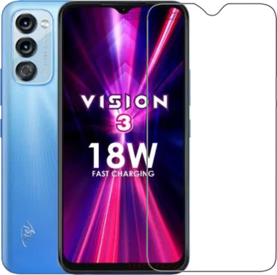 BRENZZ Tempered Glass Guard for Itel Vision 3(Pack of 1)