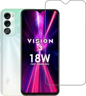 BRENZZ Tempered Glass Guard for Itel Vision 3(Pack of 1)