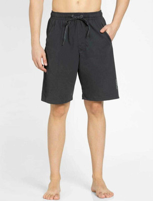 JOCKEY Solid Men Dark Grey Basic Shorts