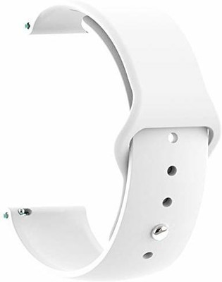 AOnes 22mm Silicone Belt Watch Strap for Noise Noisefit Fusion Smart Watch Strap(White)
