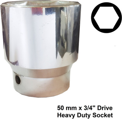 TOM 50 mm, 3/4 inch Drive Heavy Duty Socket for High Loads Socket Set(Pack of 1)