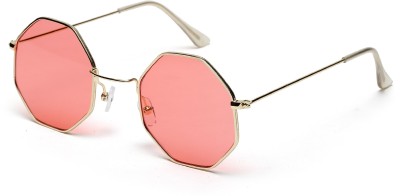 Yourspex Round Sunglasses(For Men & Women, Pink)