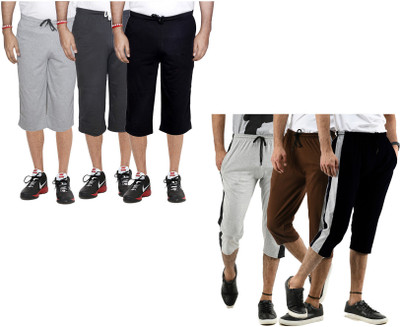 Indistar Solid Men Three Fourths