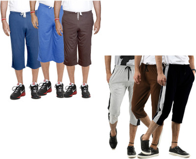 Indistar Solid Men Three Fourths