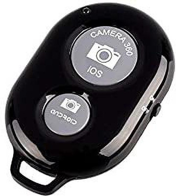 JIRLA Wireless Bluetooth Shutter Button Selfie Supported  Camera Remote Control(Black)