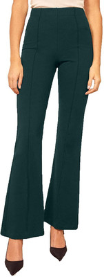 YOZO Regular Fit Women Green Trousers