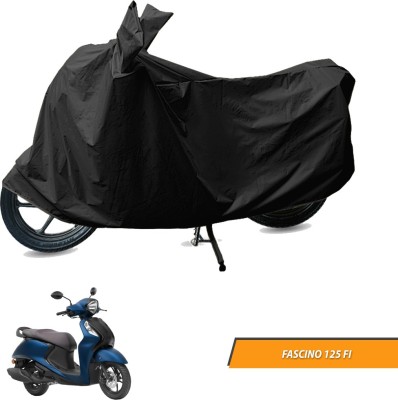 Electronic Buzzzz Two Wheeler Cover for Yamaha(Fascino 125 FI, Black)