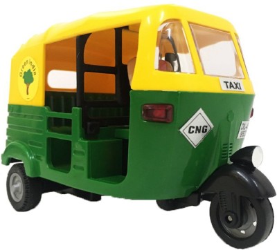 Aseenaa Pull Back Auto Rickshaw Toy With Driver, Toy For Kids Boys And Girls For Gifting(Multicolor, Pack of: 1)