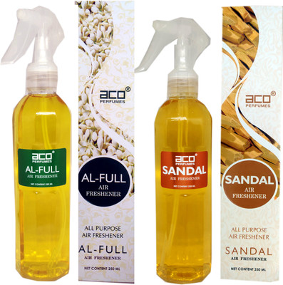 aco Alfull and Sandal Trigger room freshner 500ml 2pc combo set . Spray Alfull and Sandal Trigger room freshner 500ml 2pc combo set .(2 x 250 ml)