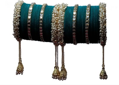 MAMTA'S CREATION Metal, Brass, Lac, Plastic Beads, Cubic Zirconia Gold-plated Bangle Set(Pack of 44)