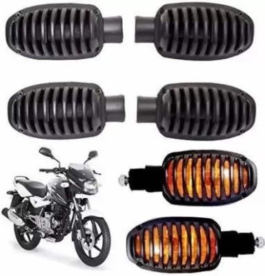 AIRSKY Pulsar Indicator Grill Cover Plastic (Set Of 4 Pcs) Bike Headlight Grill(Black)