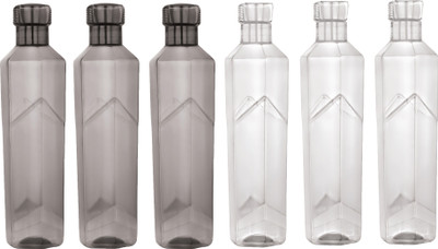 Randal 1000 ml PET Bottle(Pack of 6, Multicolor)