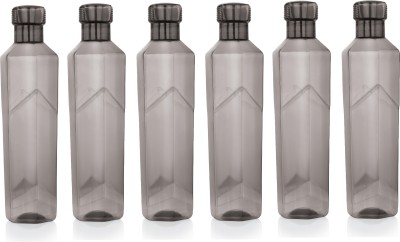 AVAIKSA Premium Quality Fridge Water Bottles Set Of 6 For Gym, Office, Home ( Pack 6 ) 1000 ml Bottle(Pack of 6, Multicolor, PET)