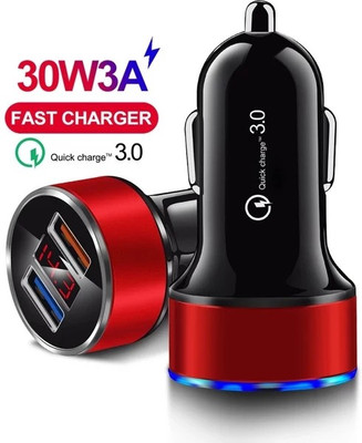 Intelligentiz 15.5 W Qualcomm Certified Turbo Car Charger(Black, Blue, Gold, Silver, Red)