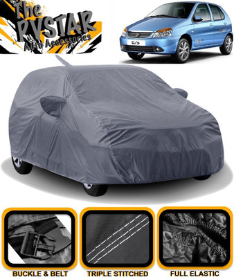 PVSTAR Car Cover For Tata Indica eV2 (With Mirror Pockets)(Grey)