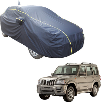 SS Zeeber Car Cover For Mahindra Scorpio S2 7 Seater (With Mirror Pockets)(Blue)