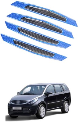 PRTEK Plastic Car Door Guard(Blue, Pack of 4, Tata, Aria)