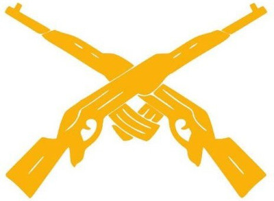 KHUTWARA Sticker & Decal for Car & Bike(Yellow)