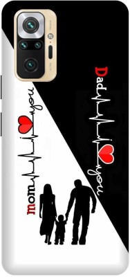 3D U PRINT Back Cover for Redmi Note 10 PRO ,M2101K6P, Printed Mom & Dad Mobile Back Cover(White, Waterproof, Pack of: 1)