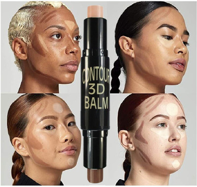 Latixmat 3D BALM CONTOUR HIGHLIGHTER CONCEALER STICK Concealer(MULTI COLOR, 6.2 g)