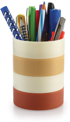 Bekner 1 Compartments plastic Polo Multipurpose Pen stand(Multicolor)