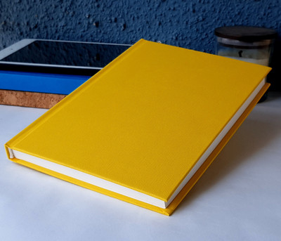TORTUGA HardBound, Hardcover Notebook Sketchbook Journal (Pack OF 1) 120 GSM A5 Notebook UNRULED 160 Pages(Yellow)